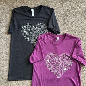 Floral Heart Tshirts